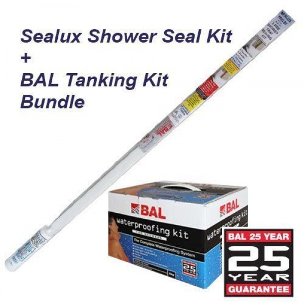 Sealux Shower Seal & BAL Tanking Kit Bundle