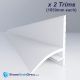 Sealux Reg 25 Shower Bath Seal, Trim Profile